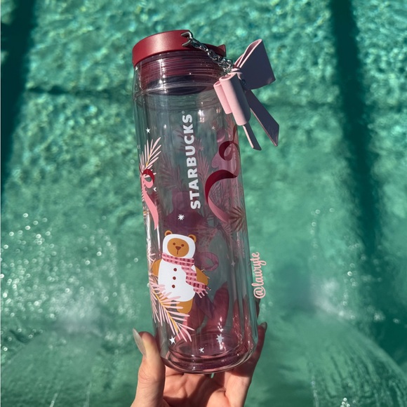 Starbucks Bearista Bear Ceramic Mug and Bow Charm Water Bottle Tumbler Bundle - Picture 2 of 9